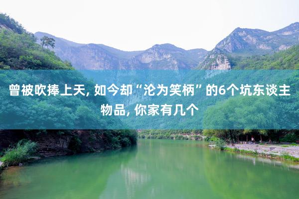 曾被吹捧上天, 如今却“沦为笑柄”的6个坑东谈主物品, 你家有几个