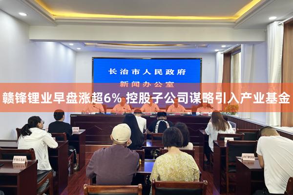 赣锋锂业早盘涨超6% 控股子公司谋略引入产业基金